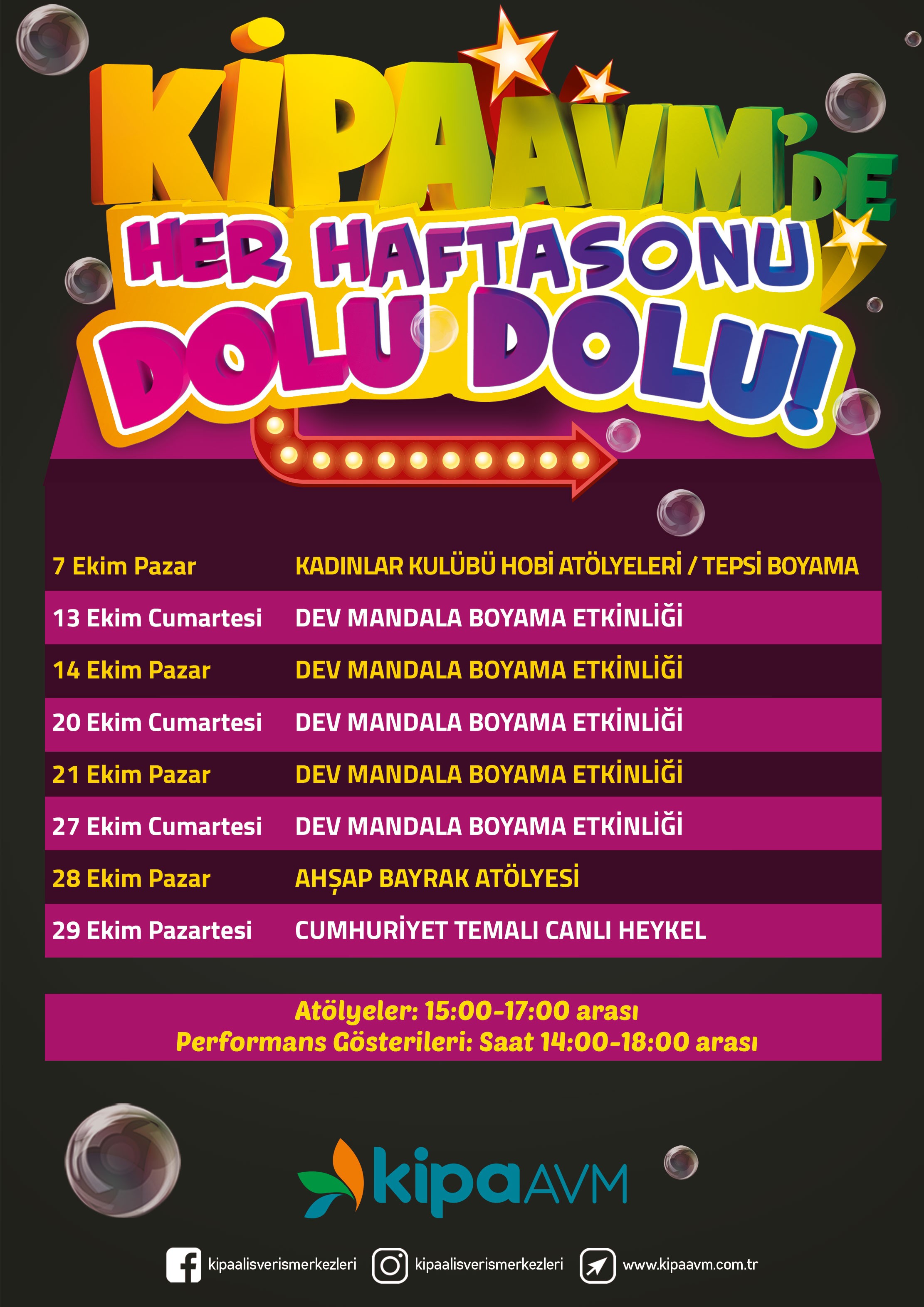 Kipa AVM’de Her Hafta Sonu Dolu Dolu!