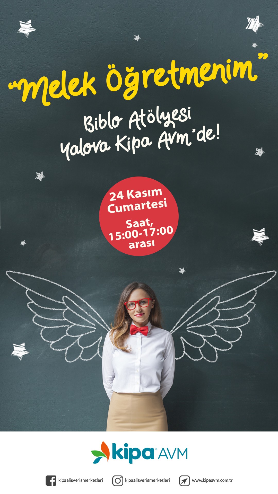 “Melek Öğretmenim” Biblo Atölyesi Yalova Kipa AVM’de!