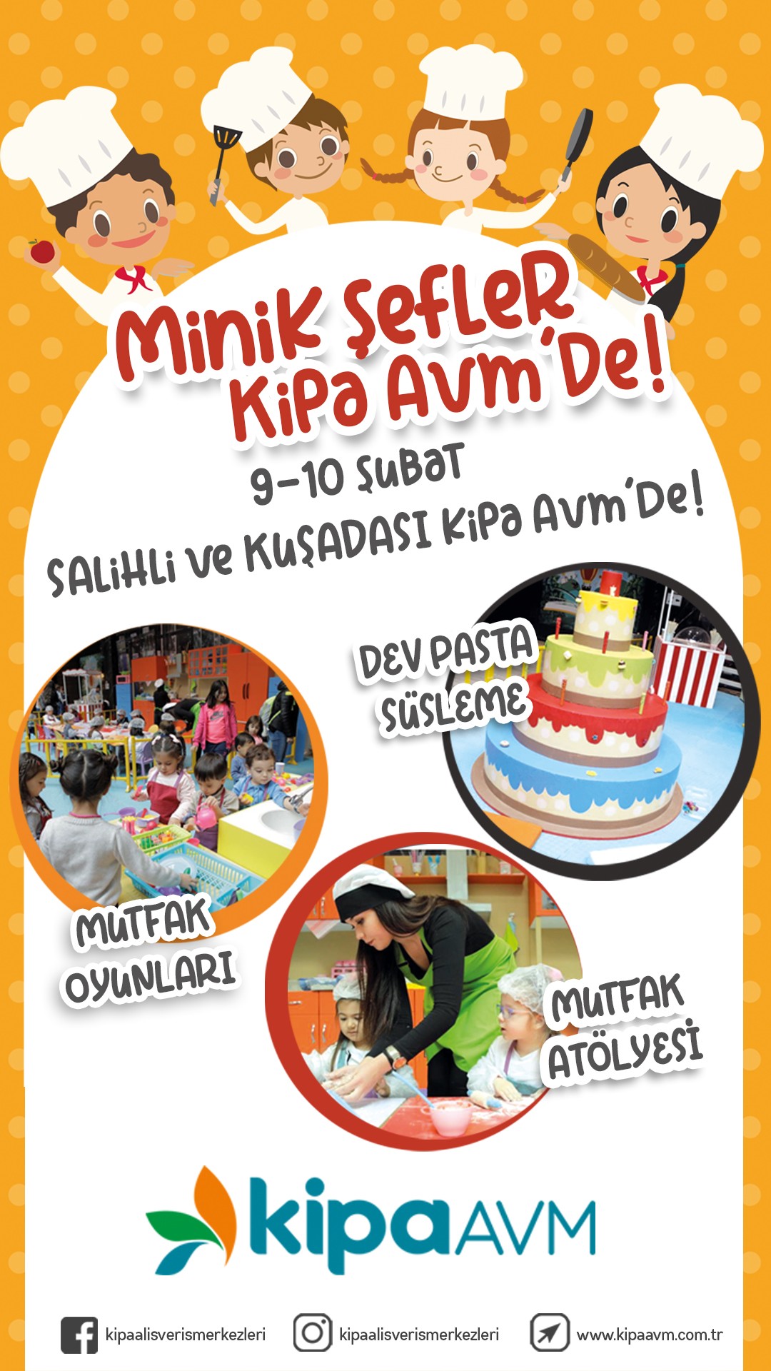 Minik Şefler Salihli ve Kuşadası Kipa AVM’de!