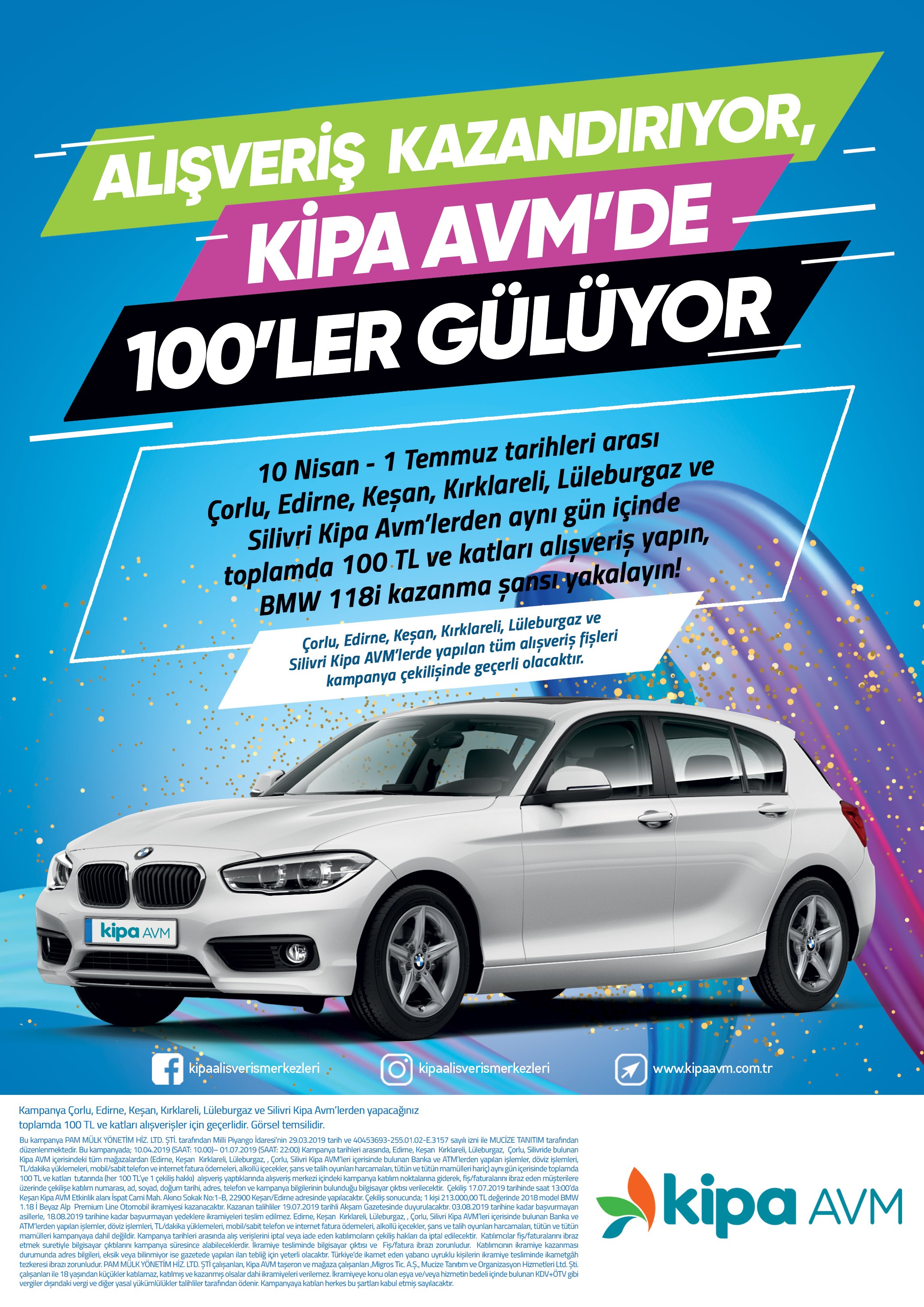 Alışveriş Kazandırıyor, Kipa AVM’de 100’ler Gülüyor!