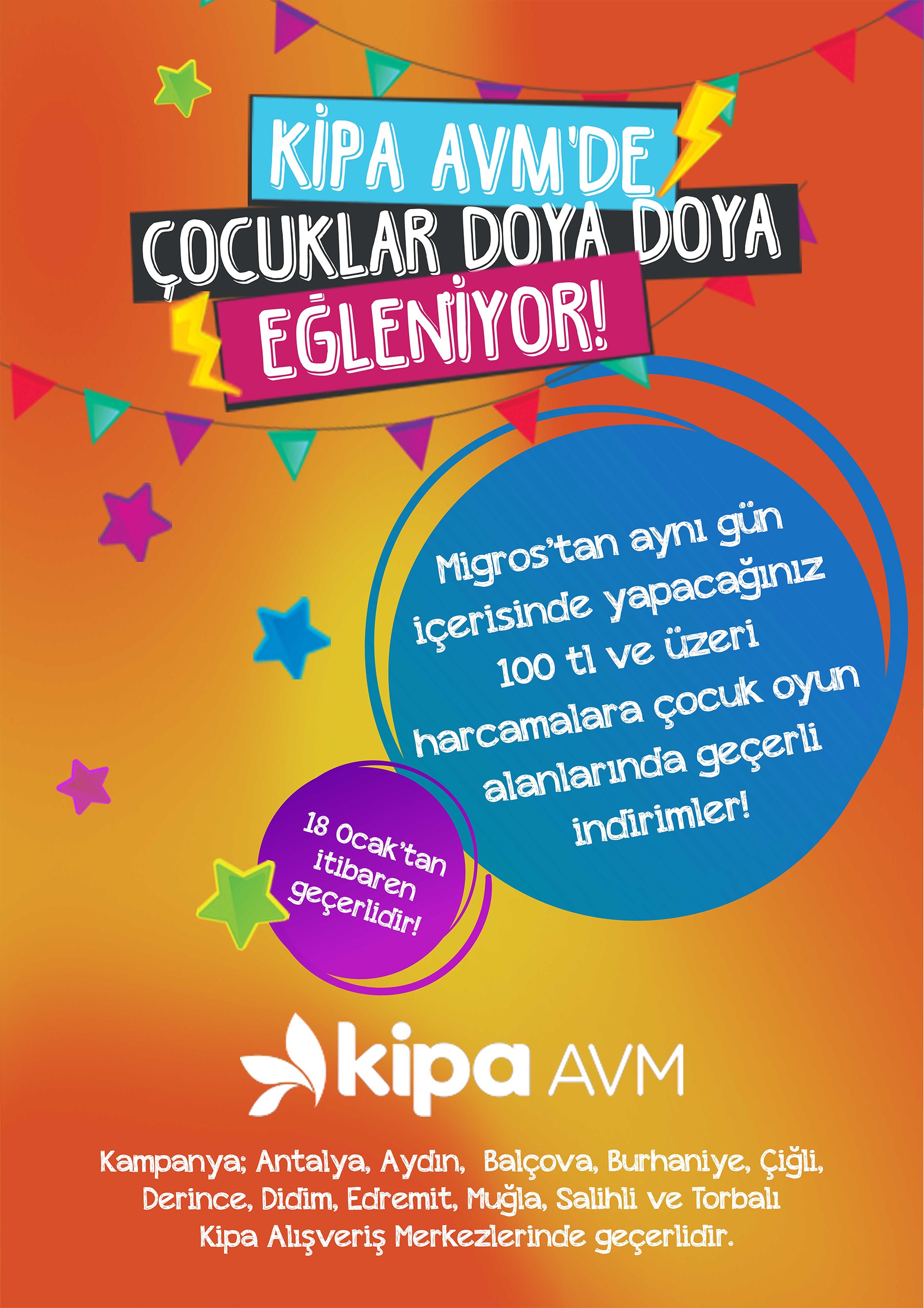 Kipa AVM’de Çocuklar Doya Doya Eğleniyor!