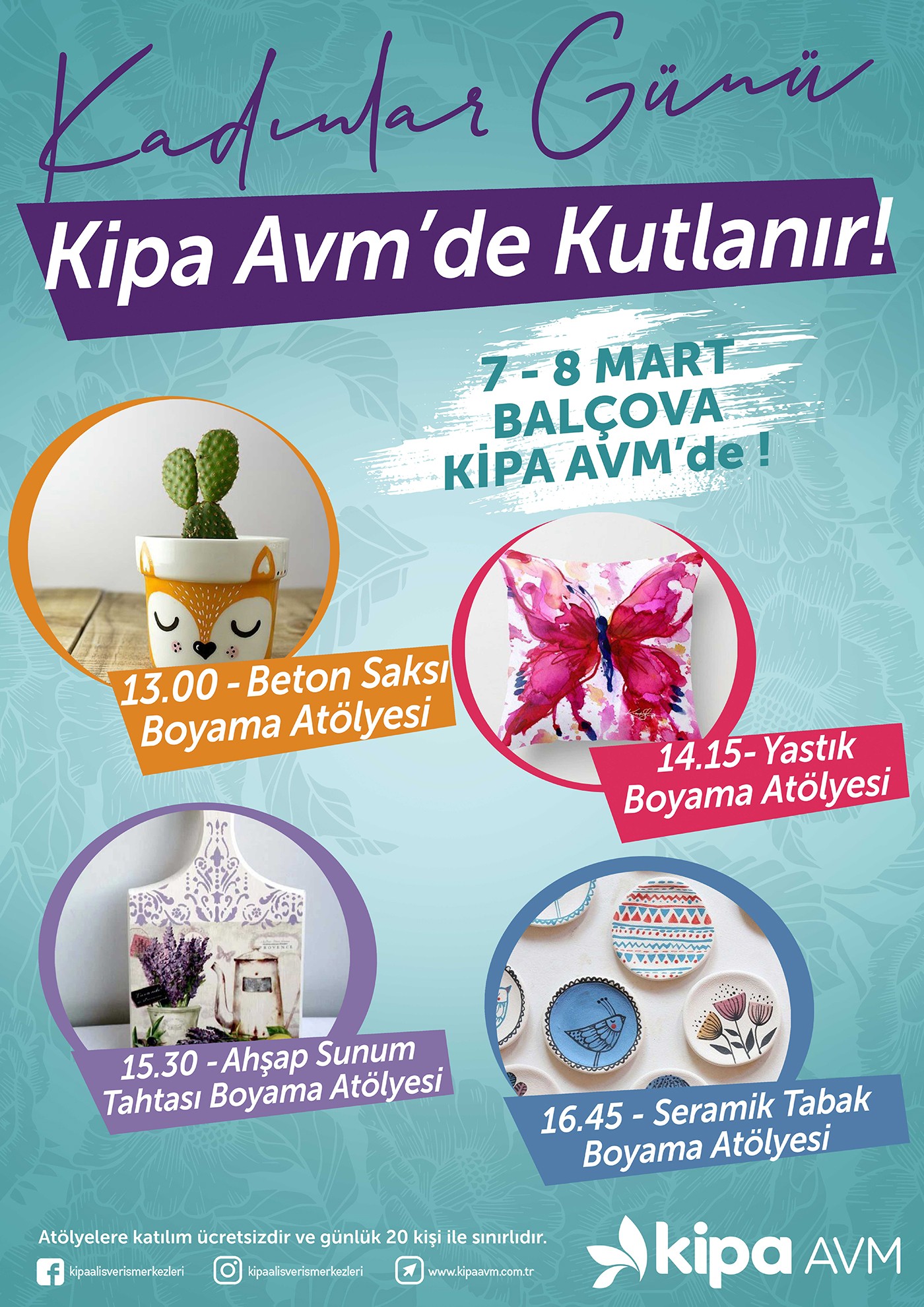 Kadınlar Günü Kipa AVM'de Kutlanır!