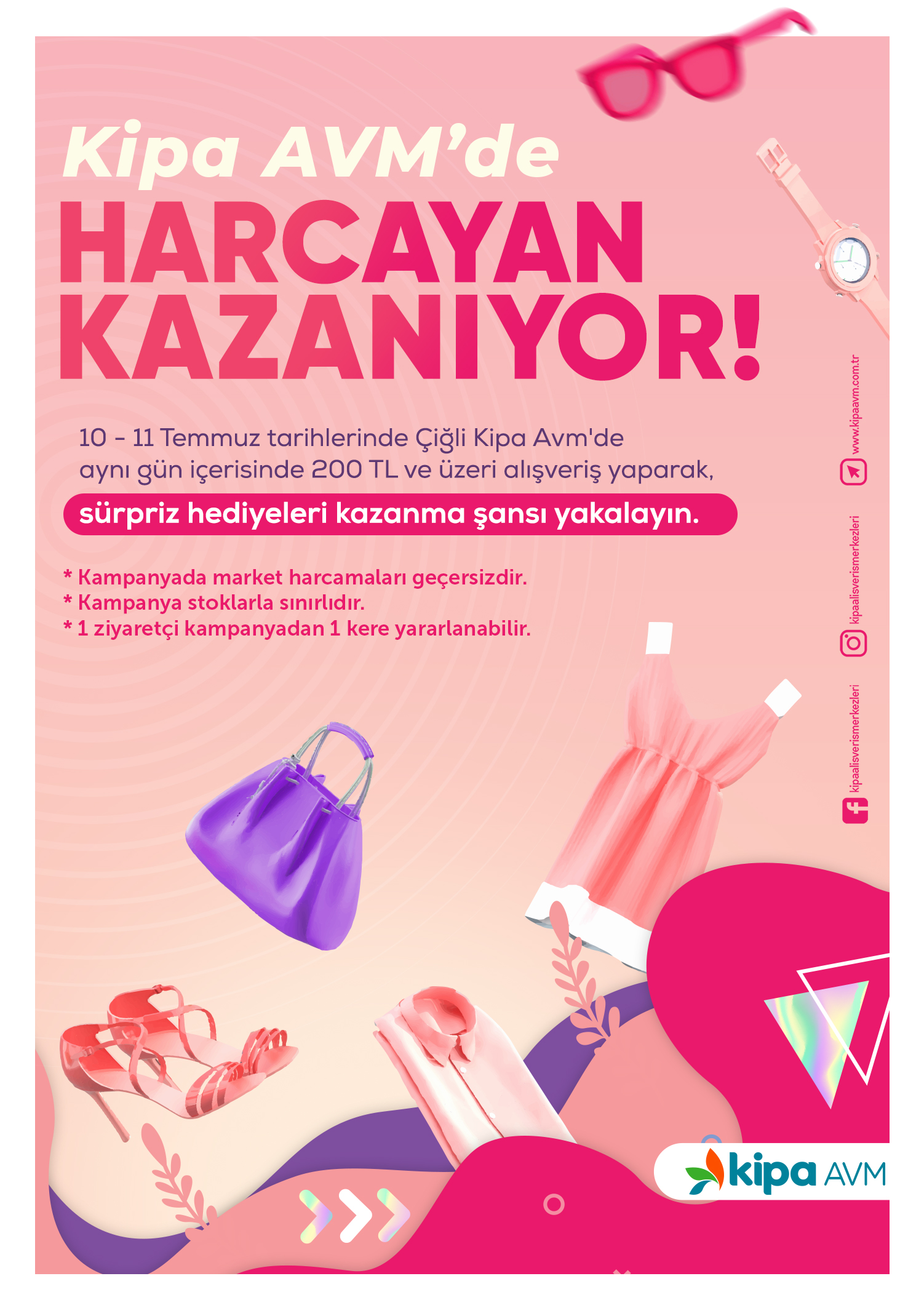 Kipa AVM’de Harcayan Kazanıyor! 