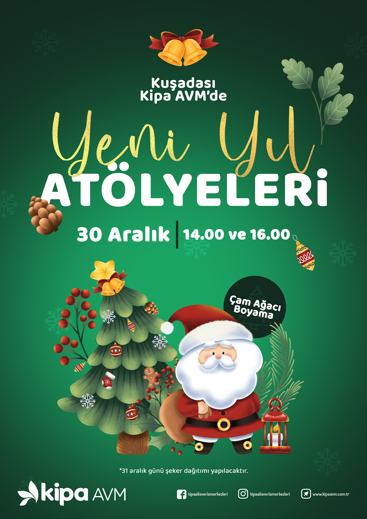 Kuşadası Kipa AVM'de Yeni Yıl Atölyeleri!