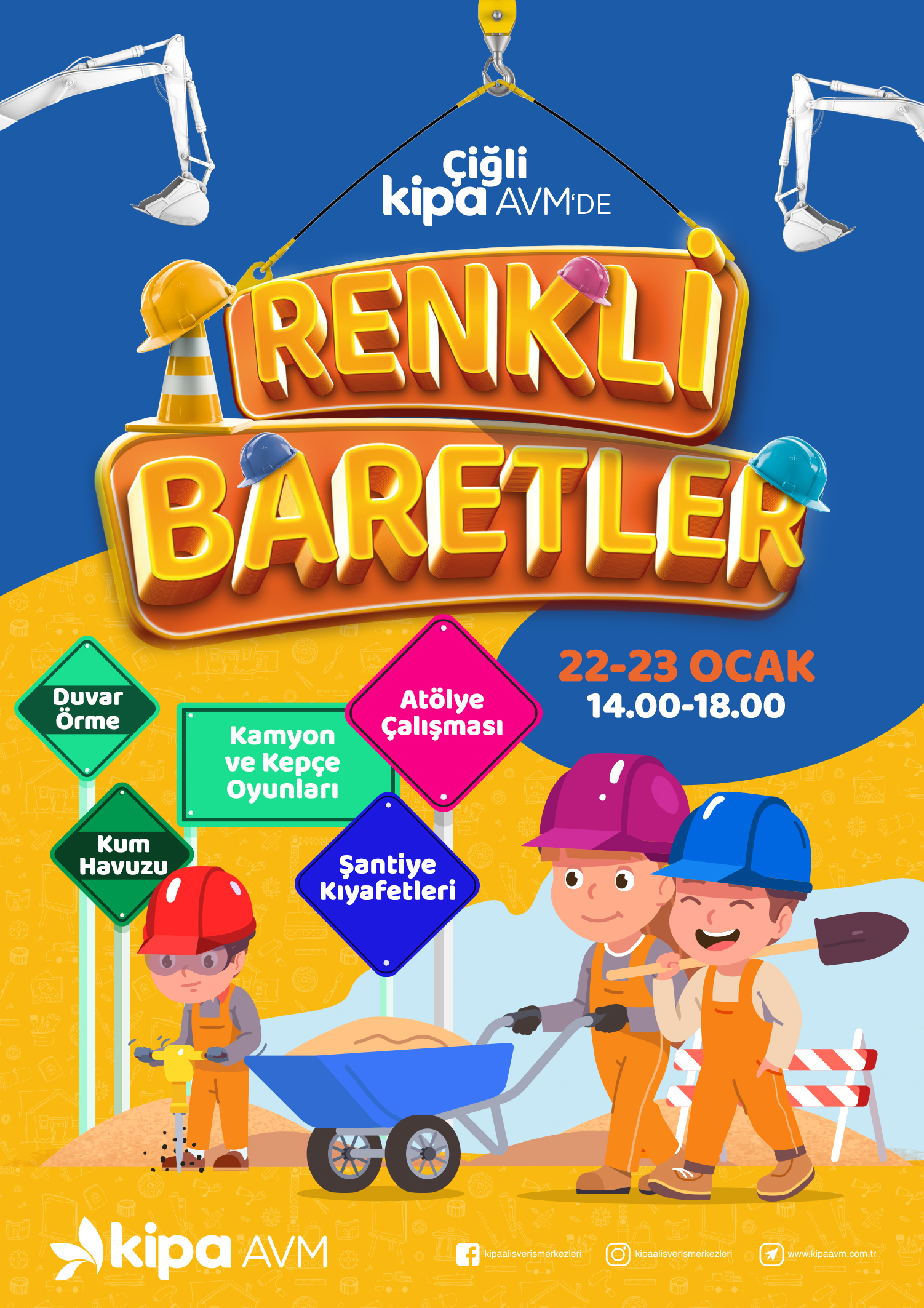 Çiğli Kipa AVM'de Renkli Baretler Etkinliği!
