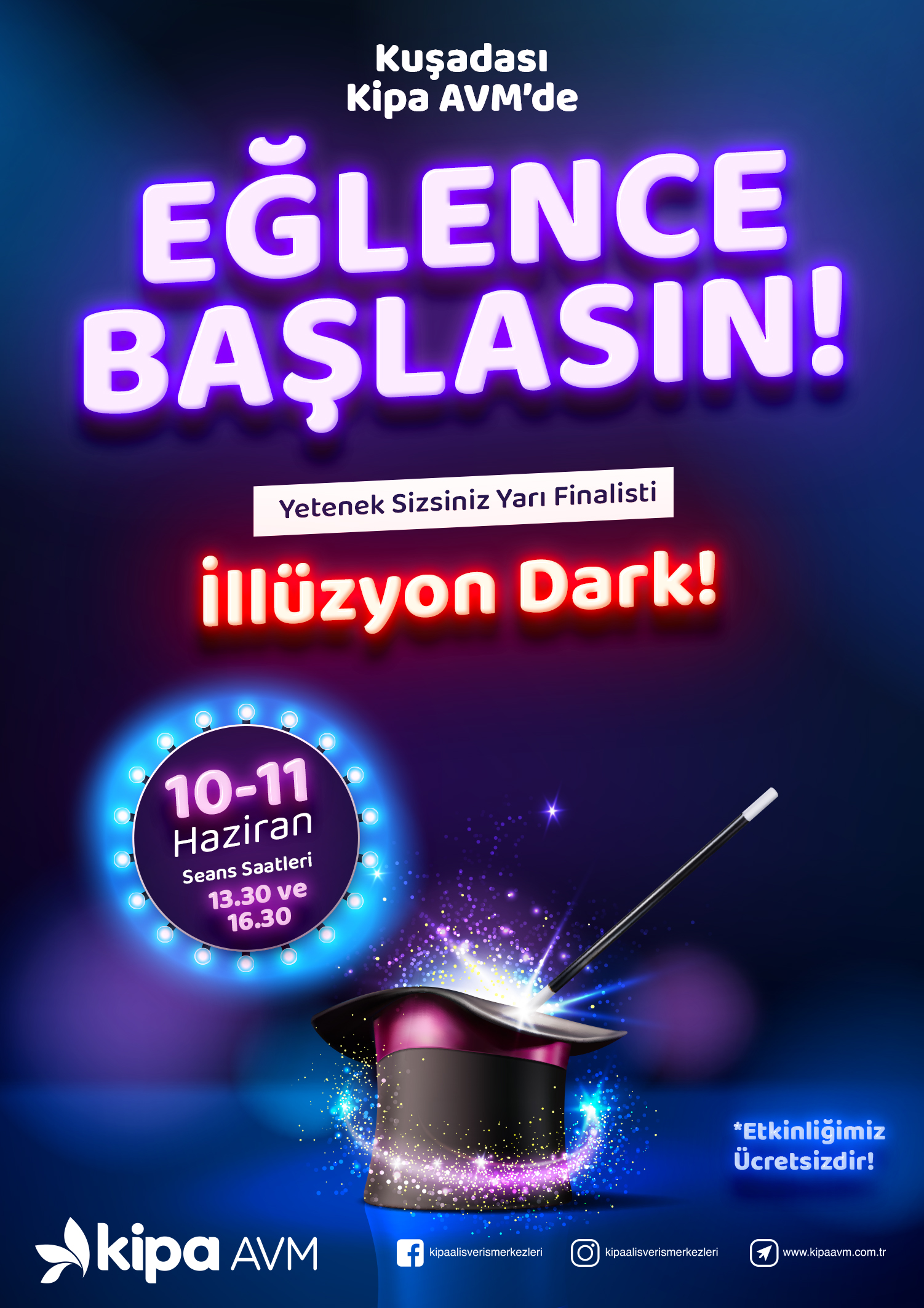 Kuşadası Kipa AVM'de İllüzyon Dark Etkinliği!