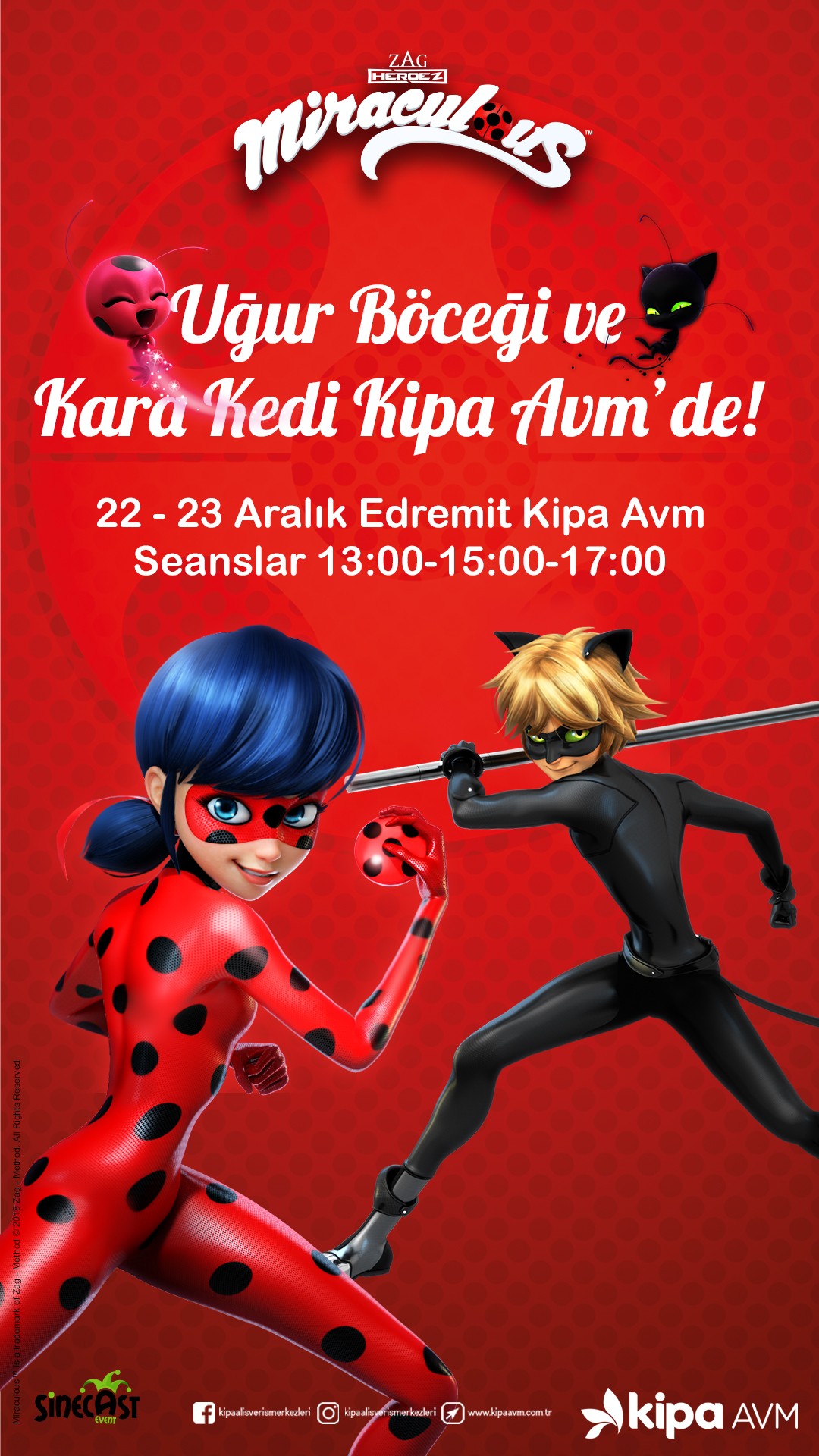 Uğur Böceği ve Kara Kedi Kipa AVM’de!
