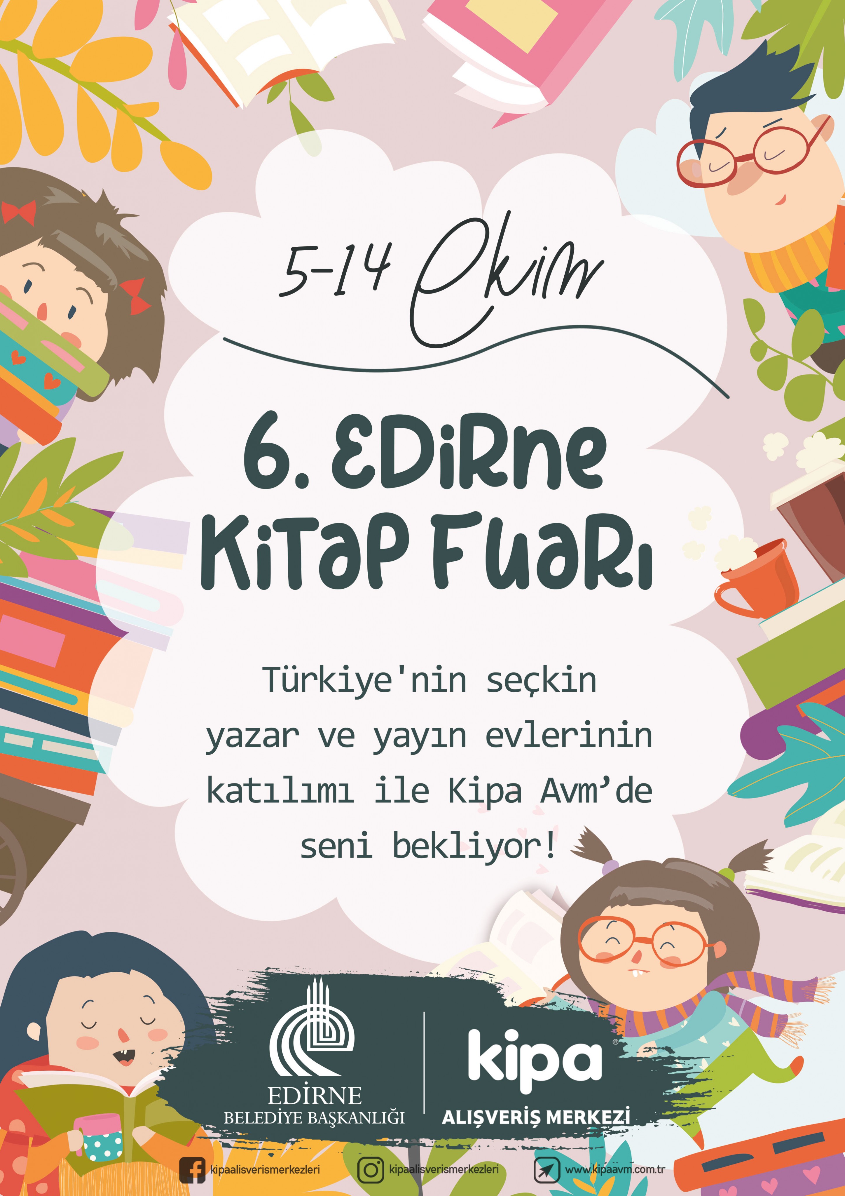 6. EDİRNE KİTAP FUARI KİPA AVM’DE!