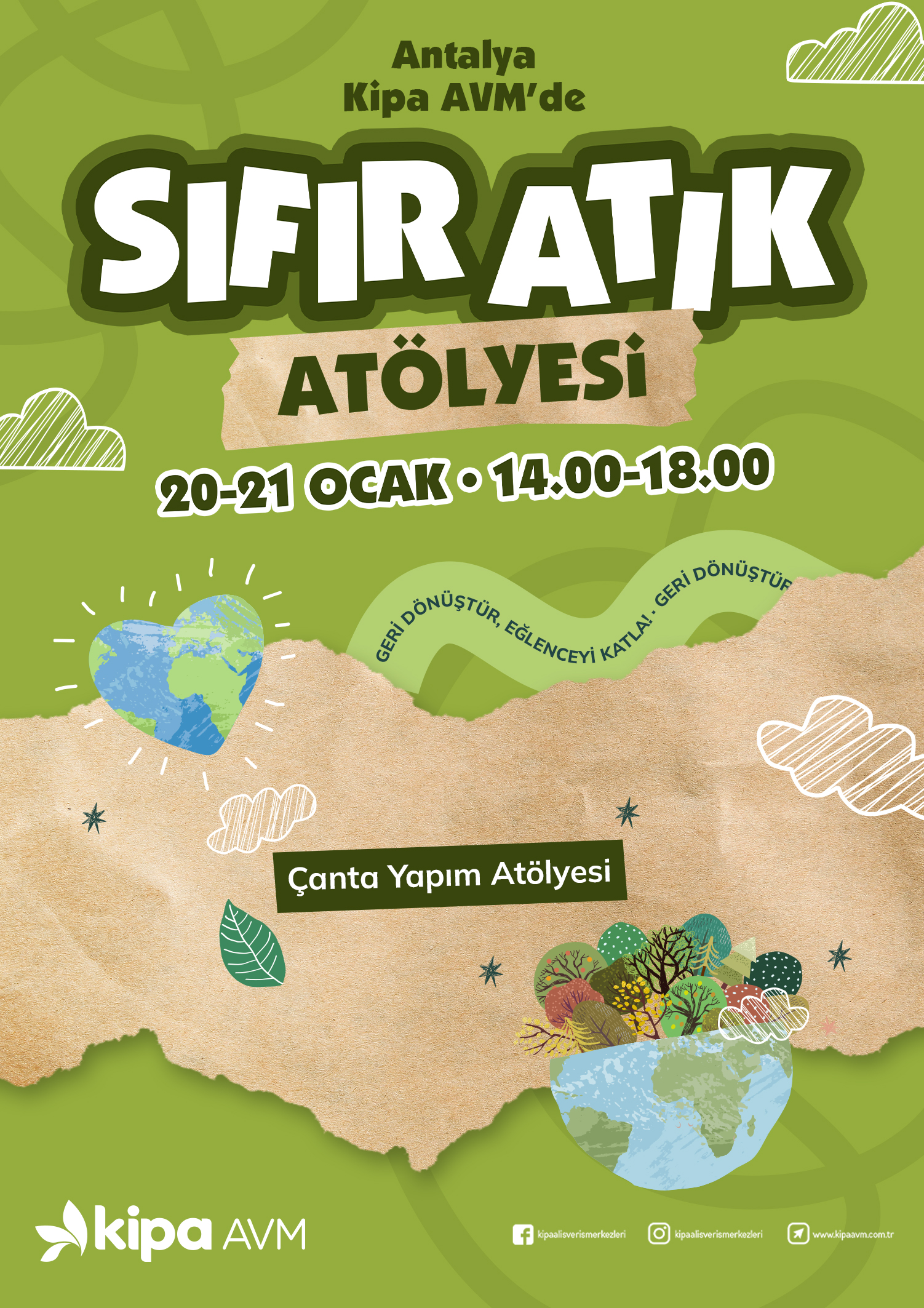 Antalya Kipa AVM'de Sıfır Atık Atölyesi!