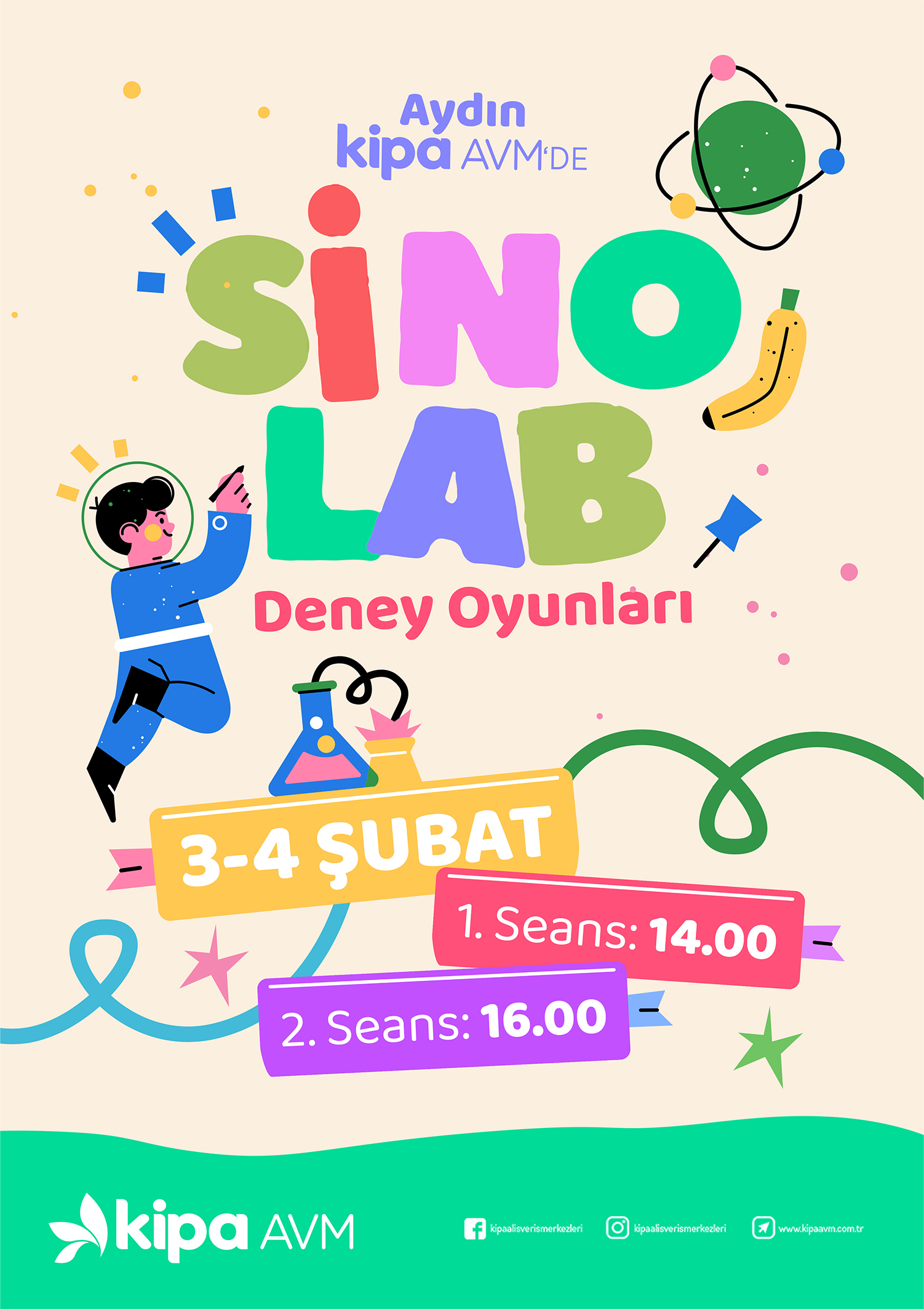 Aydın Kipa AVM'de SinoLab Deney Oyunları!