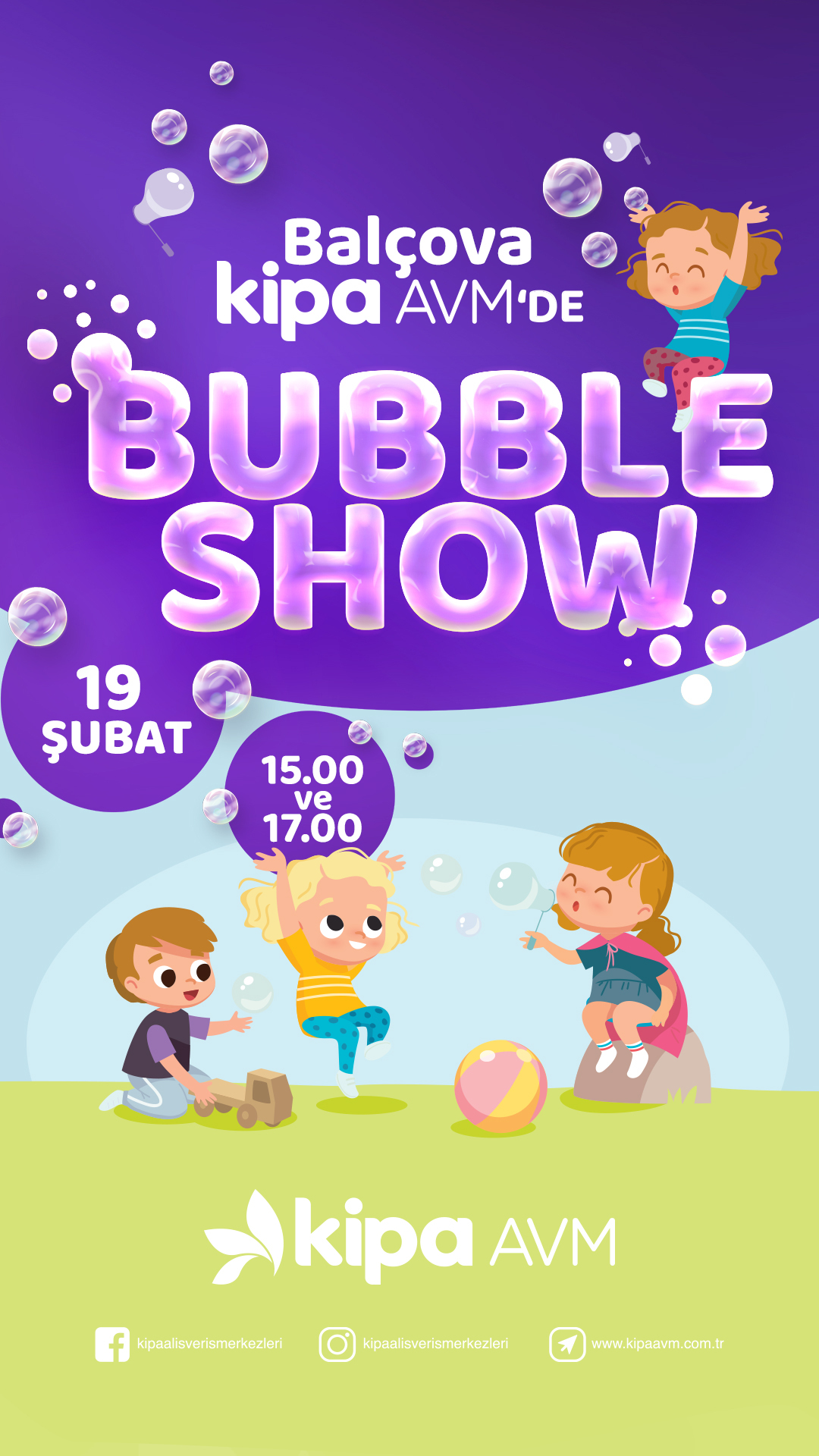 Balçova Kipa AVM'de Bubble Show!
