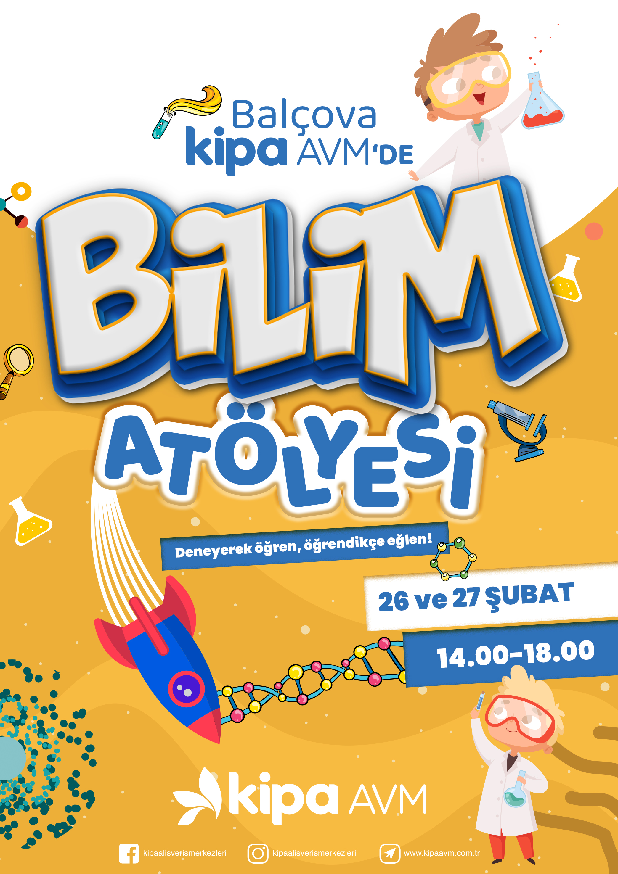 Balçova Kipa AVM'de Bilim Atölyesi!
