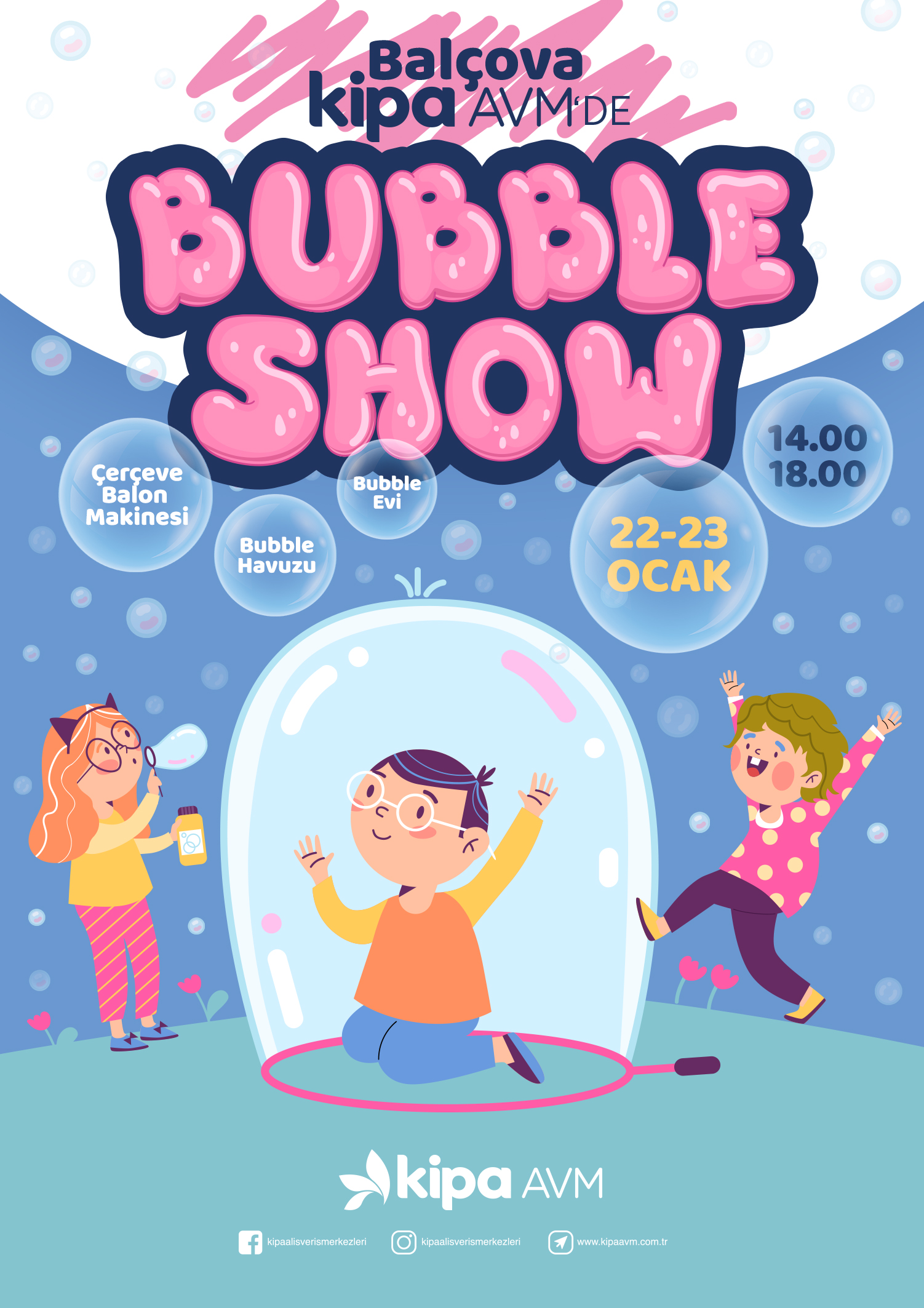 Balçova Kipa AVM'de Bubble Show!
