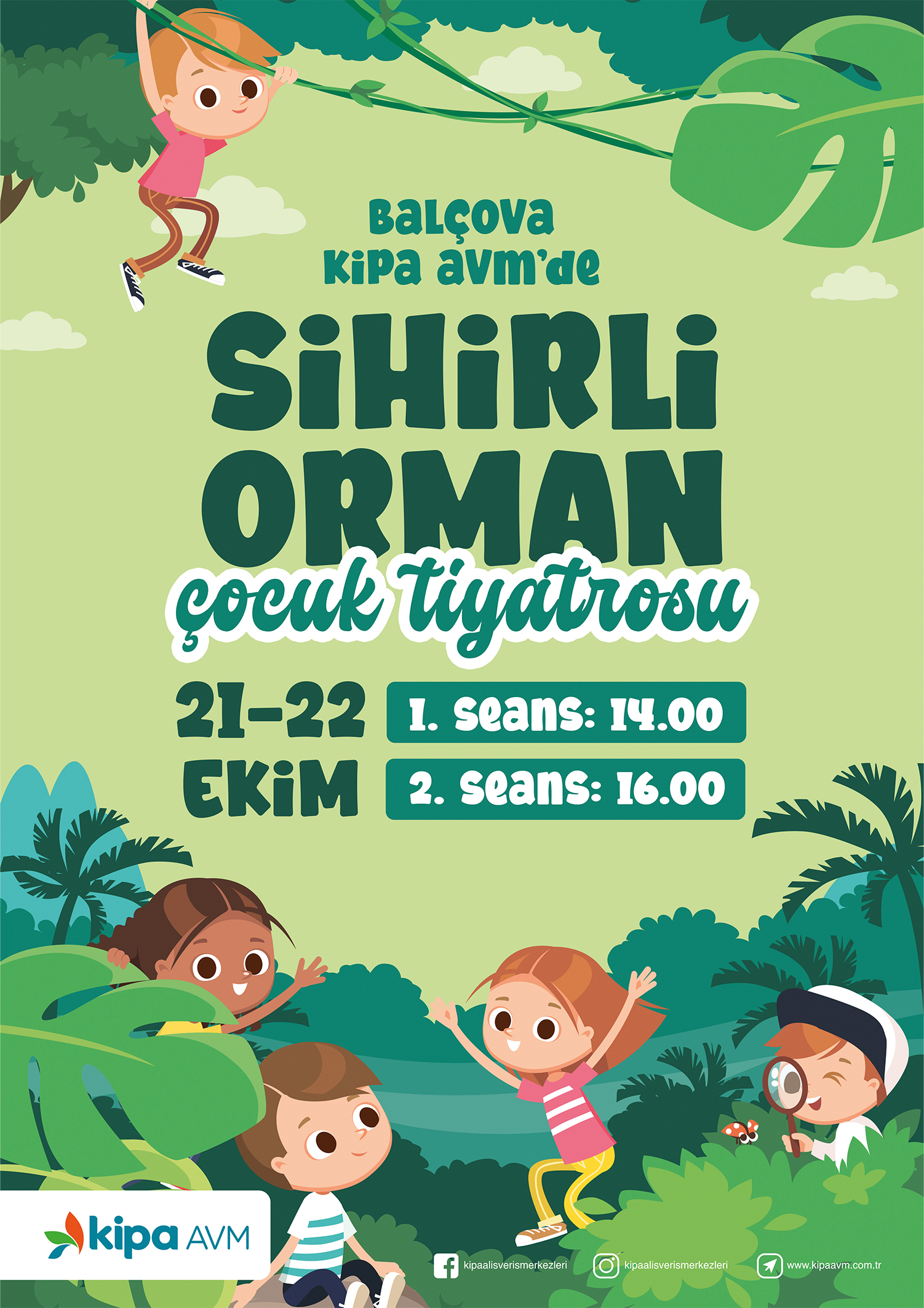 Balçova Kipa AVM'de Sihirli Orman Çocuk Tiyatrosu!