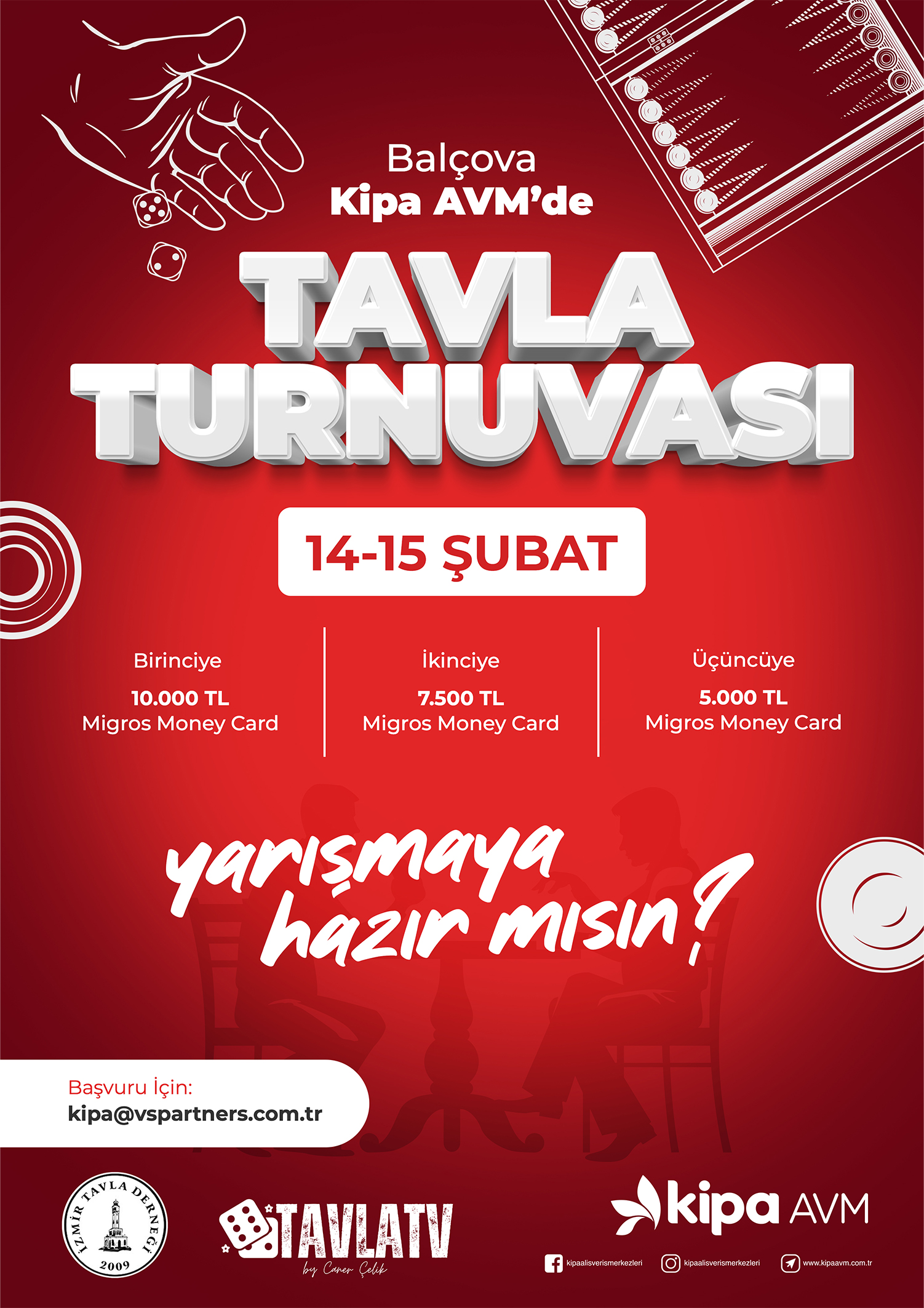 Bal&ccedil;ova Kipa AVM'de Tavla Turnuvası!