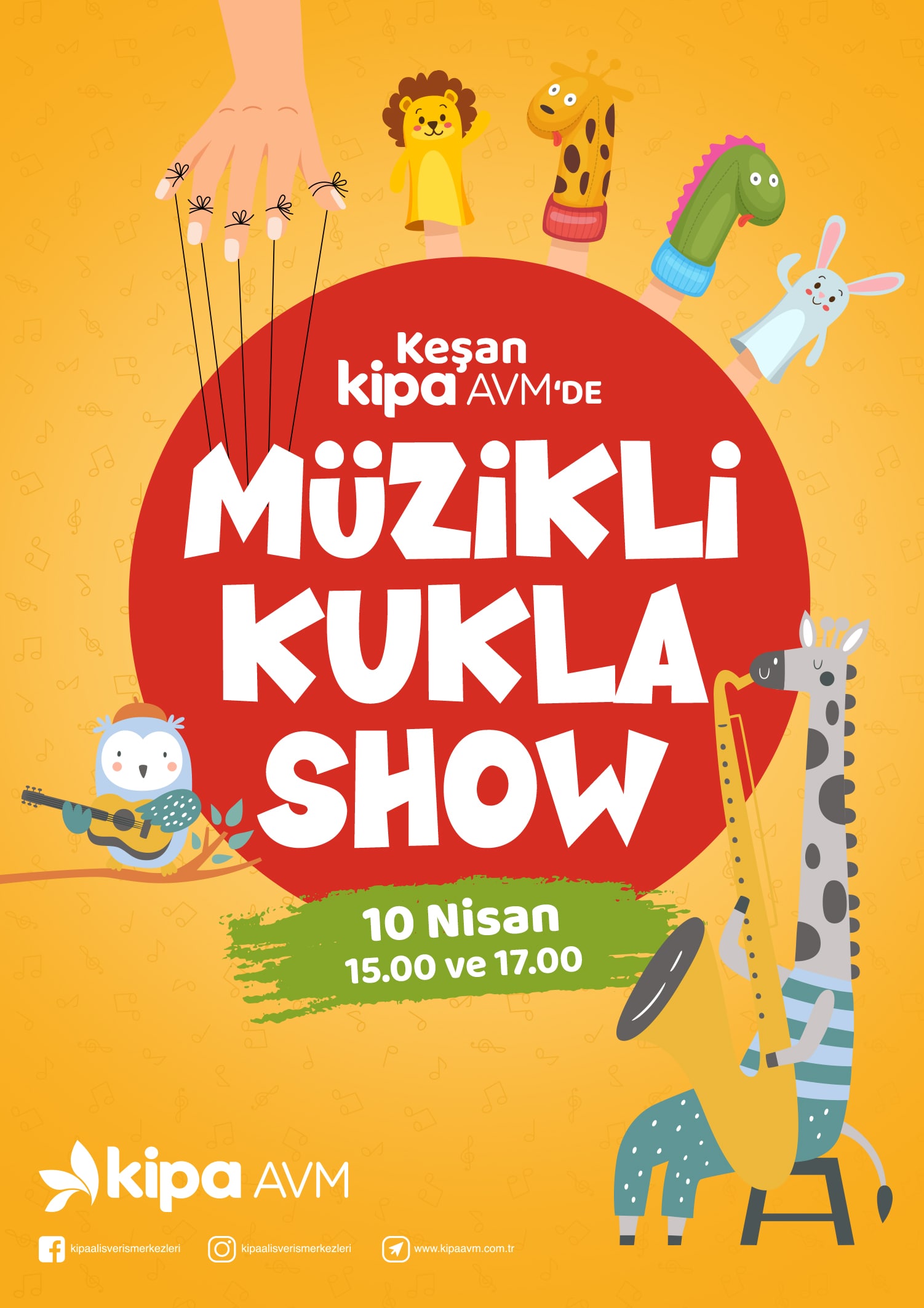 Müzikli Kukla Show Keşan Kipa AVM'de!