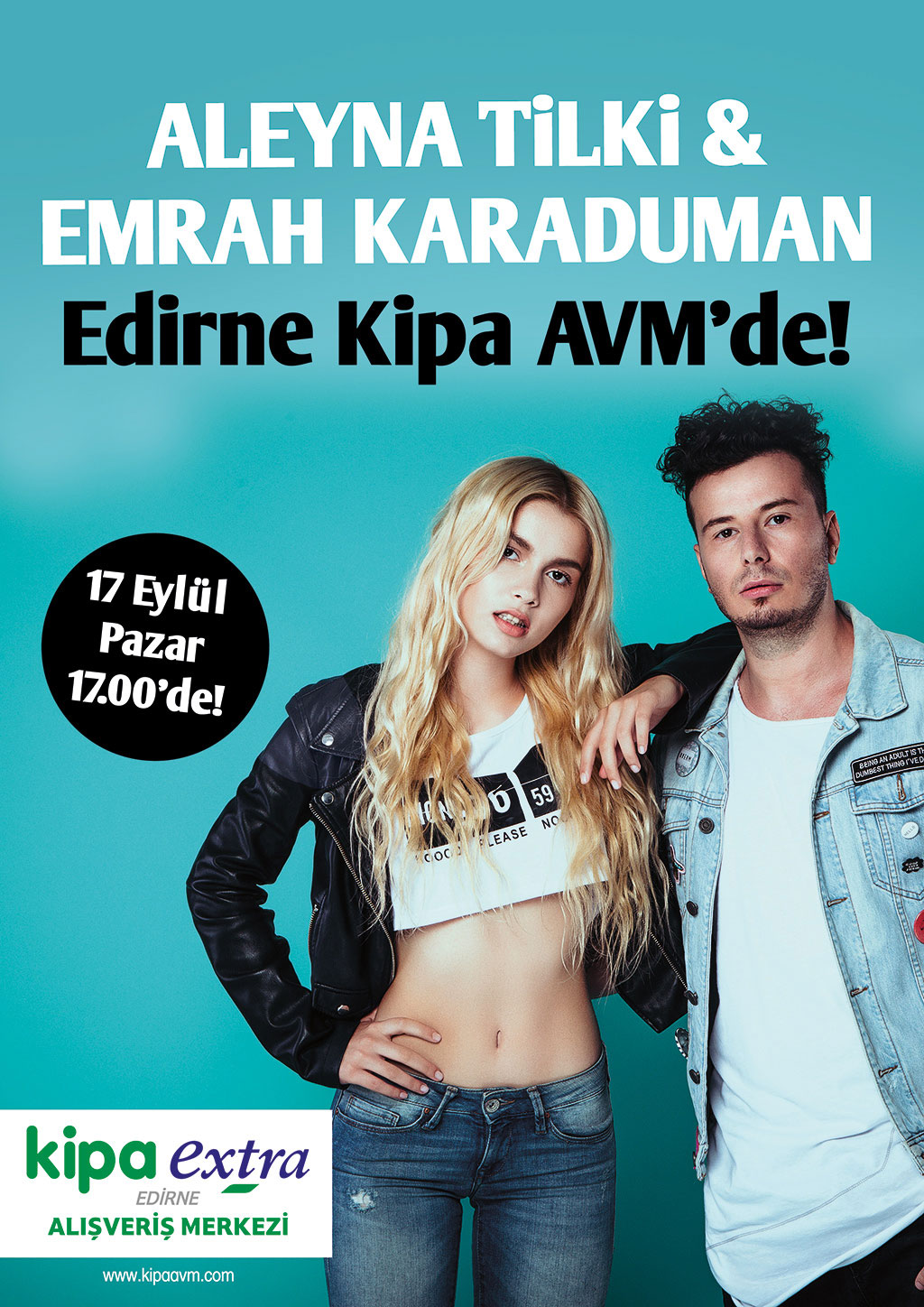 Aleyna Tilki & Emrah Karaduman Edirne Kipa AVM'de