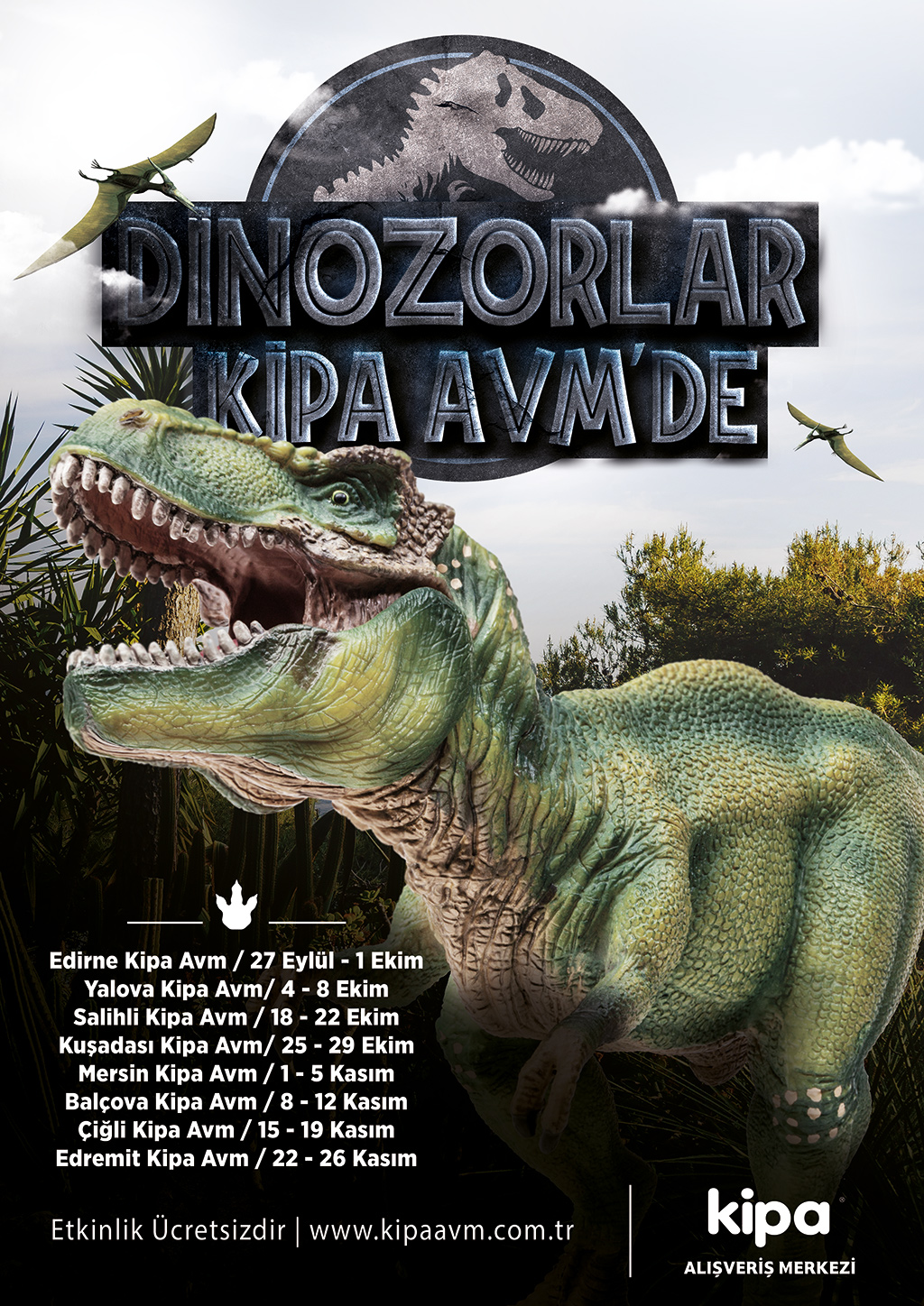 Dinozorlar Kipa AVM’de!